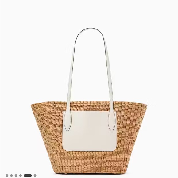 Kate Spade Garden Bouquet Embroidered Straw Tote - Picture 5 of 11